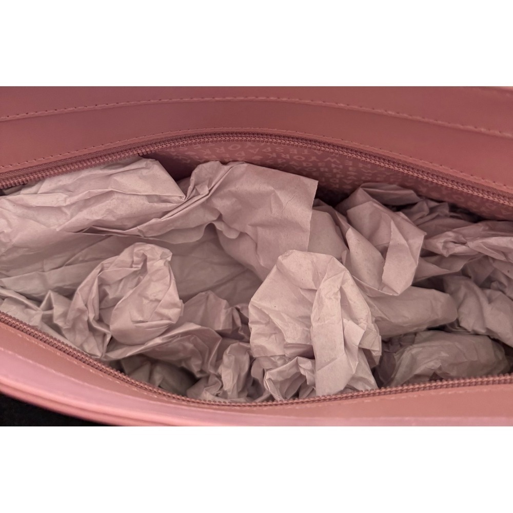 Kate Spade Karla Pink Smooth Leather Tote Seton Drive Mauve Sequin Bow Charm - Picture 8 of 9